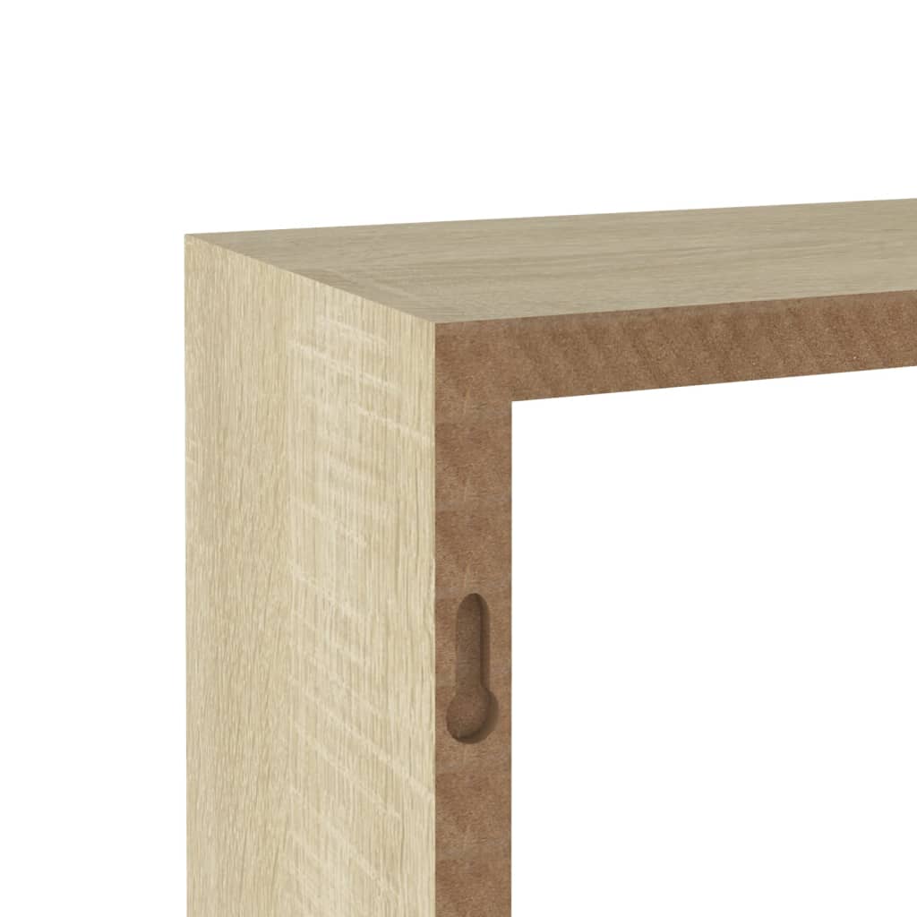 Wandschappen kubus 3 st sonoma eikenkleurig is nu te koop bij PeponiXL, paradijselijk wonen!