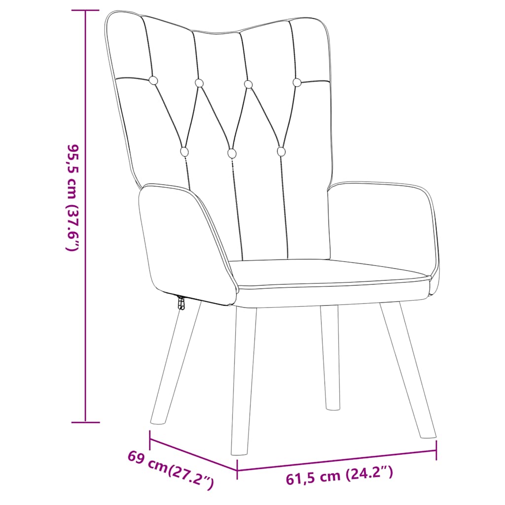 Relaxstoel met voetenbank stof crèmekleurig is nu te koop bij PeponiXL, paradijselijk wonen!