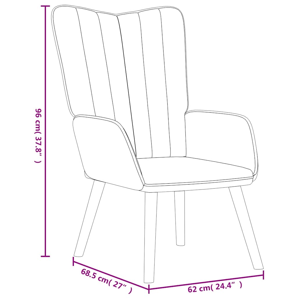 Relaxstoel met voetenbank fluweel roze is nu te koop bij PeponiXL, paradijselijk wonen!