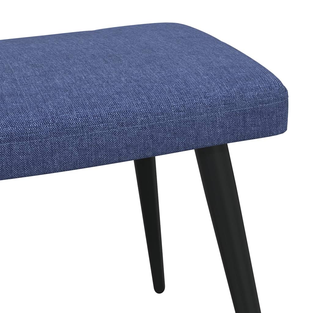 Relaxstoel met voetenbank stof blauw is nu te koop bij PeponiXL, paradijselijk wonen!