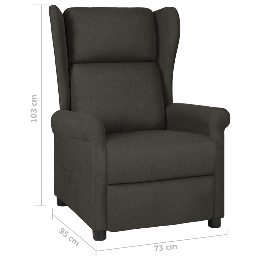 Fauteuil verstelbaar stof taupe is nu te koop bij PeponiXL, paradijselijk wonen!