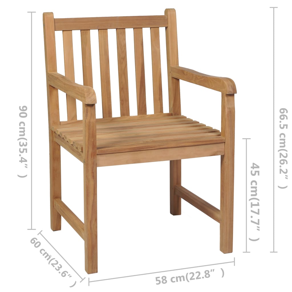 Tuinstoelen 6 st met beige kussens massief teakhout is nu te koop bij PeponiXL, paradijselijk wonen!