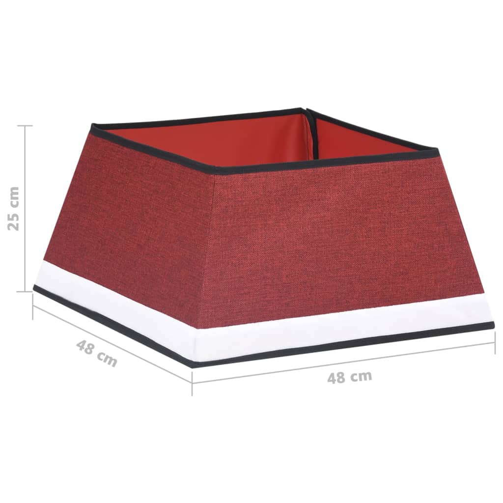 Kerstboomrok 48x48x25 cm rood en wit is nu te koop bij PeponiXL, paradijselijk wonen!