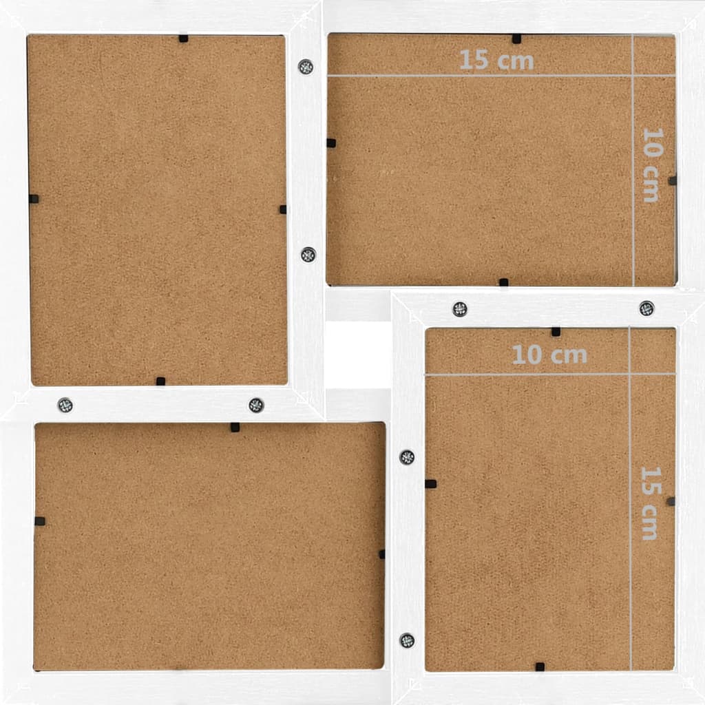 Fotolijst voor 24x(10x15 cm) foto MDF wit is nu te koop bij PeponiXL, paradijselijk wonen!