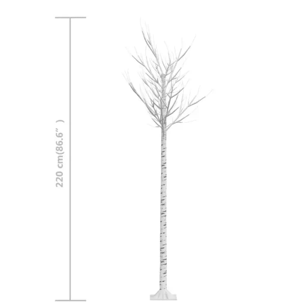Kerstboom wilg met 220 warmwittte LED's binnen en buiten 2,2 m is nu te koop bij PeponiXL, paradijselijk wonen!
