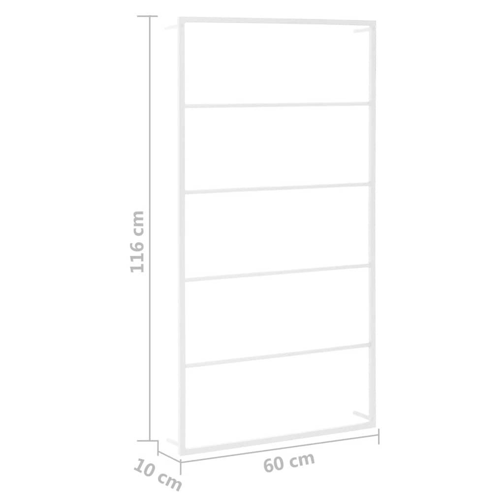 Handdoekenrek wit 60x10x116 cm staal is nu te koop bij PeponiXL, paradijselijk wonen!