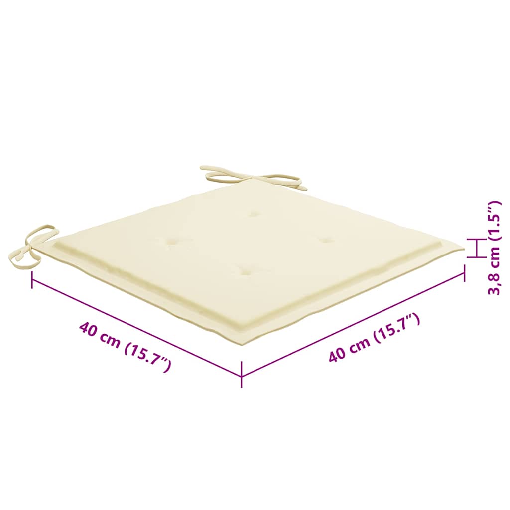Tuinstoelen 8 st inklapbaar met kussens massief acaciahout is nu te koop bij PeponiXL, paradijselijk wonen!