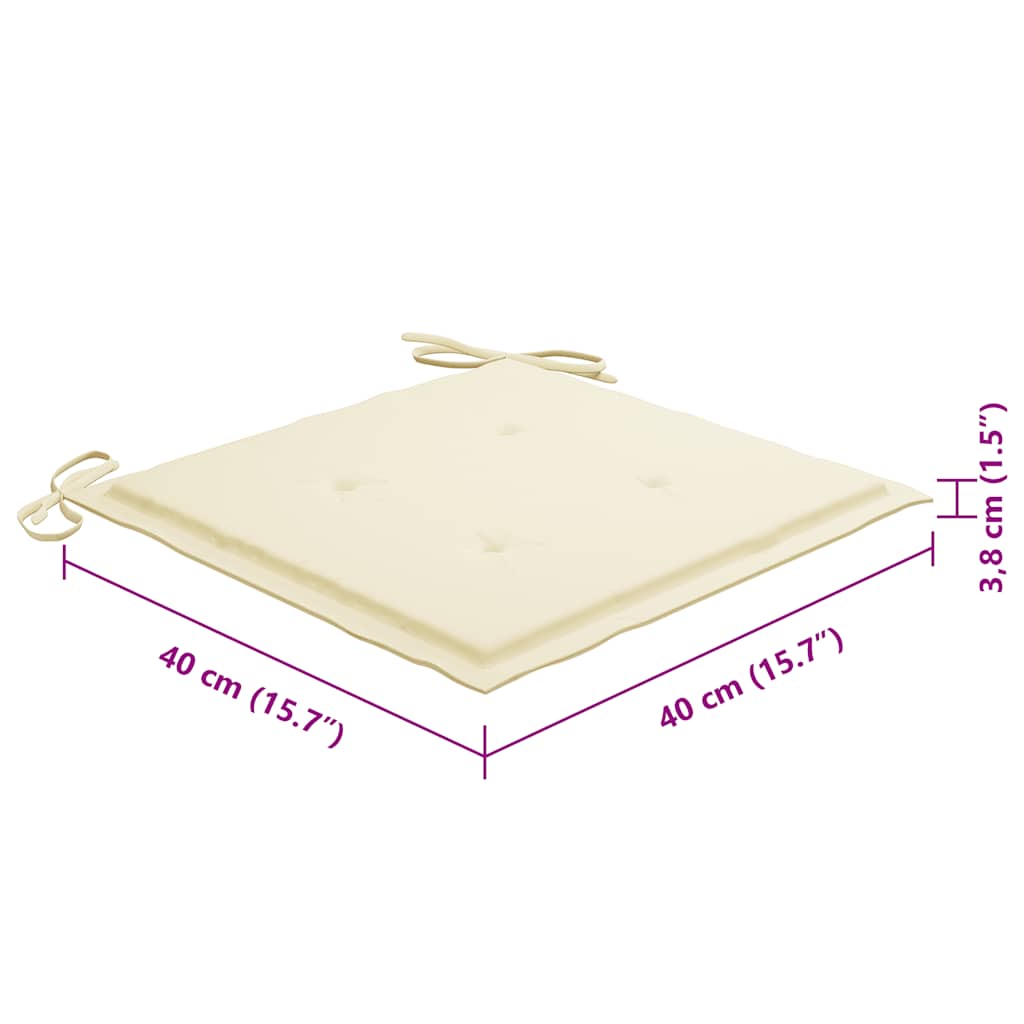 Tuinstoelen 8 st inklapbaar met kussens massief acaciahout is nu te koop bij PeponiXL, paradijselijk wonen!