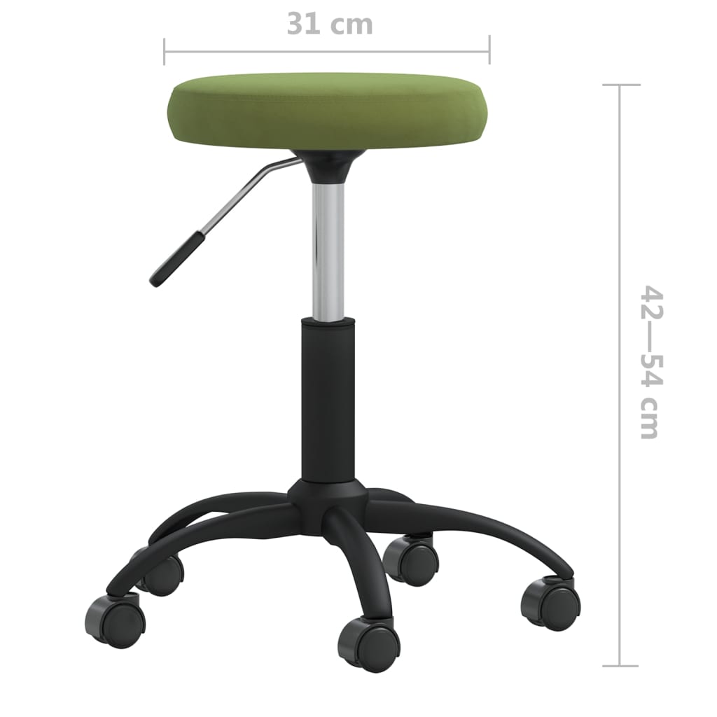 Kantoorstoel draaibaar fluweel lichtgroen is nu te koop bij PeponiXL, paradijselijk wonen!