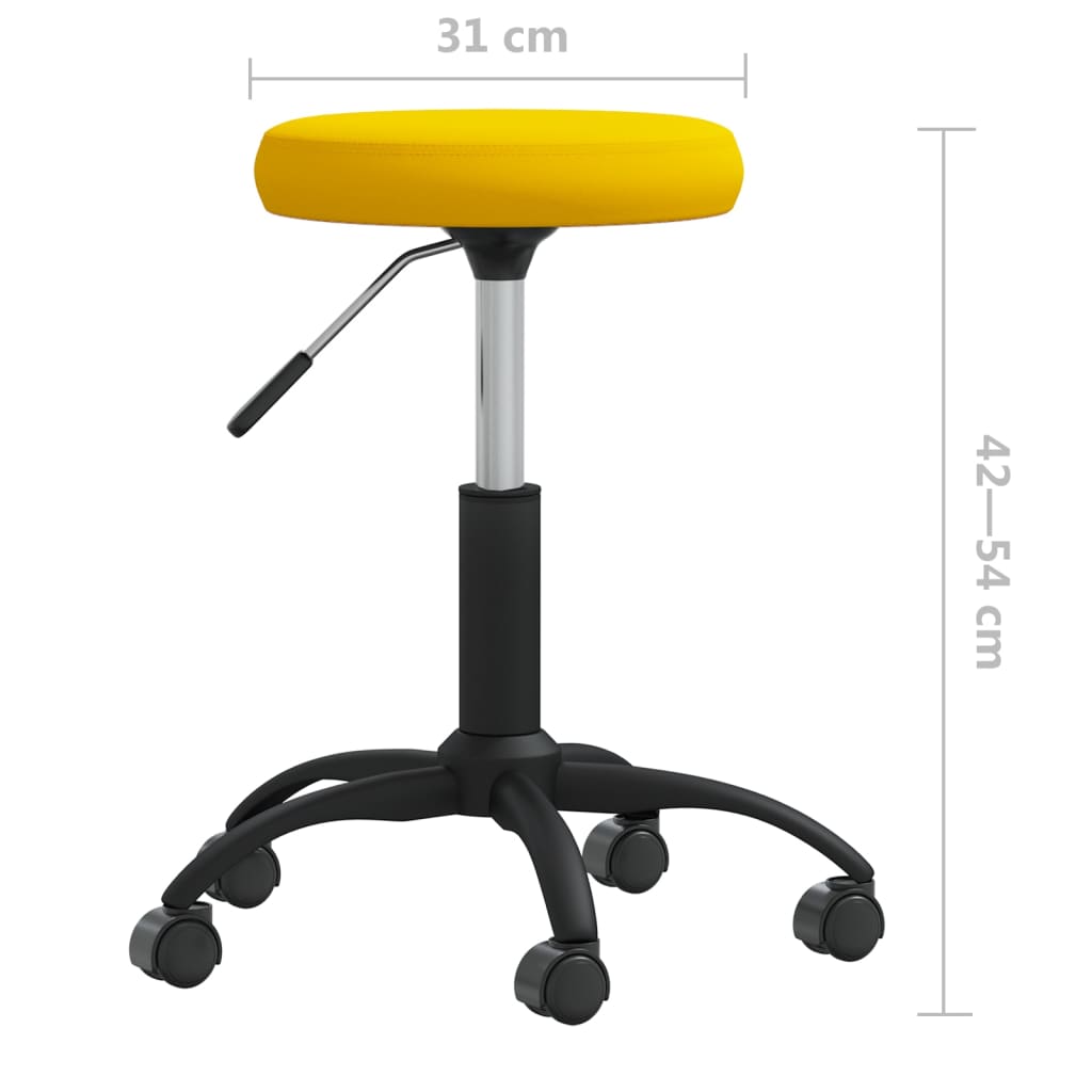 Kantoorstoel draaibaar fluweel mosterdgeel is nu te koop bij PeponiXL, paradijselijk wonen!