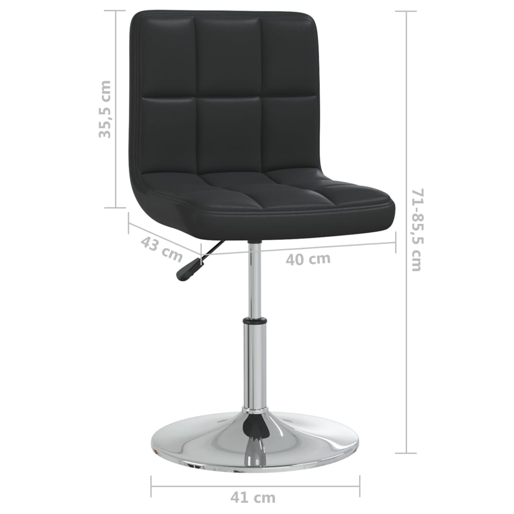 Eetkamerstoelen 2 st kunstleer zwart is nu te koop bij PeponiXL, paradijselijk wonen!