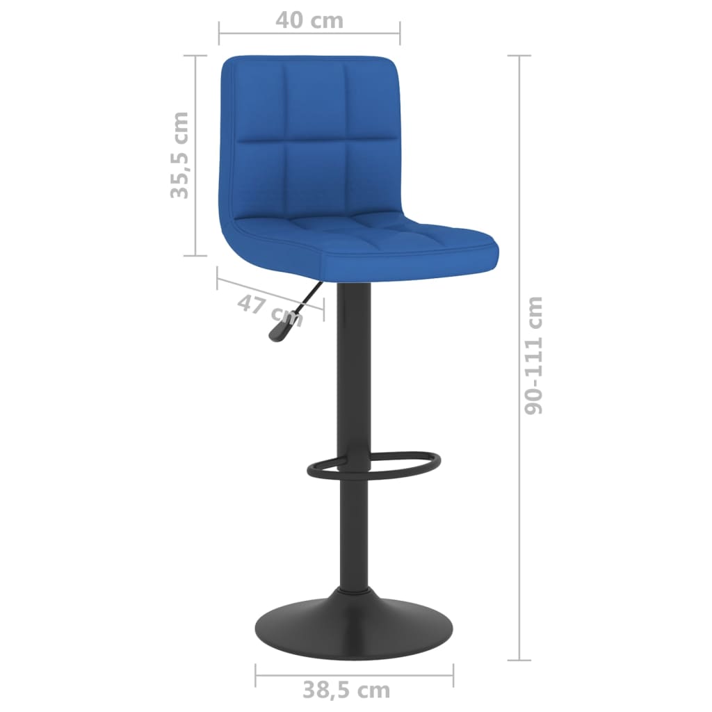 Barkrukken 2 st stof blauw is nu te koop bij PeponiXL, paradijselijk wonen!