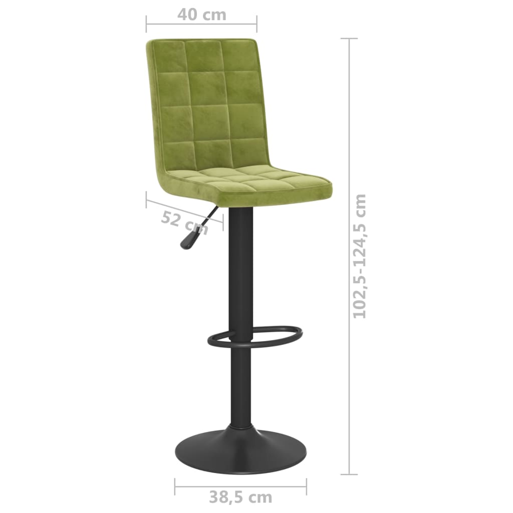 Barkrukken 2 st fluweel lichtgroen is nu te koop bij PeponiXL, paradijselijk wonen!