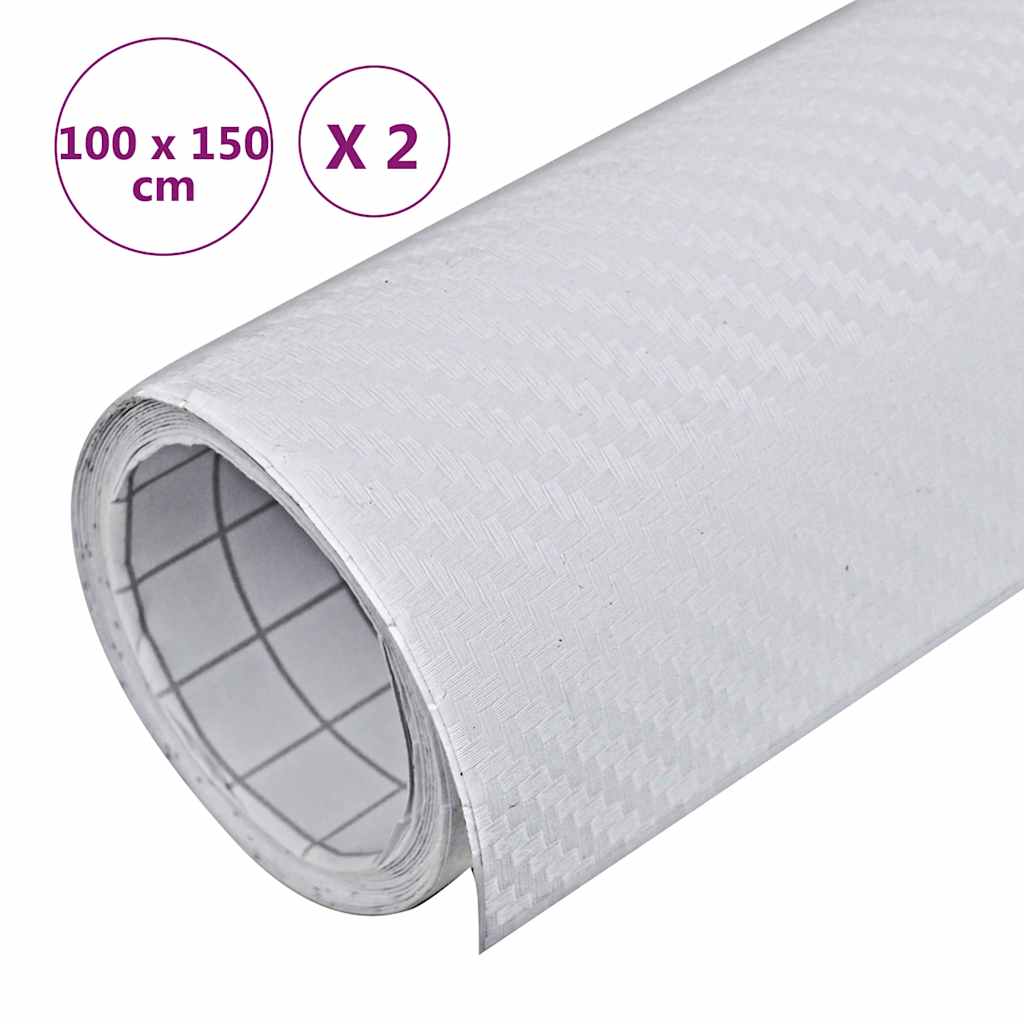 2 st Autofolie 3D 100x150 cm wit is nu te koop bij PeponiXL, paradijselijk wonen!