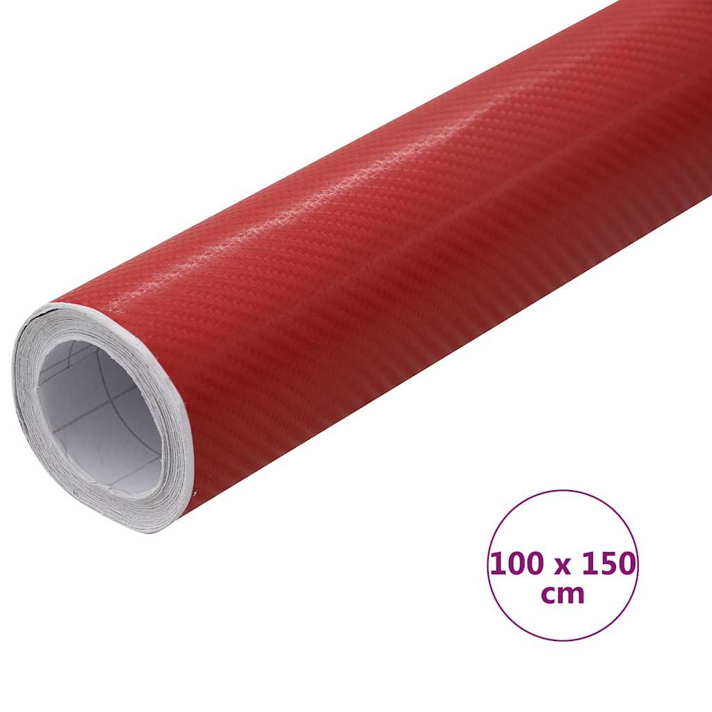 Autofolie 4D 100x150 cm rood is nu te koop bij PeponiXL, paradijselijk wonen!