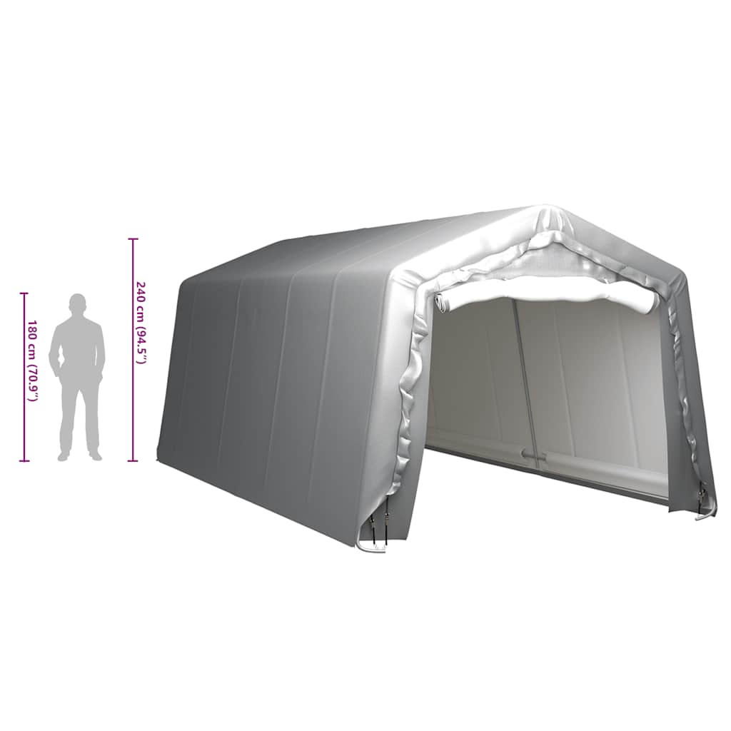 Opslagtent 300x600 cm staal grijs is nu te koop bij PeponiXL, paradijselijk wonen!