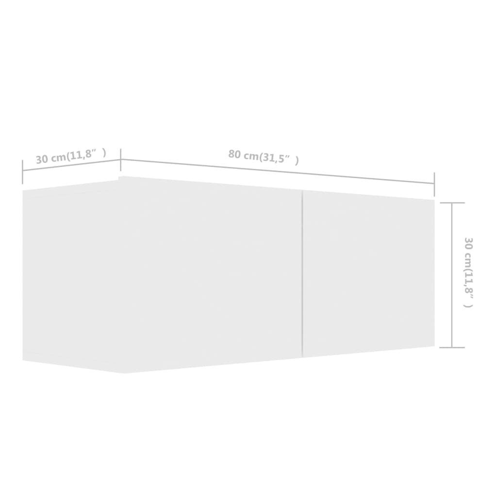 6-delige Tv-meubelset bewerkt hout wit is nu te koop bij PeponiXL, paradijselijk wonen!