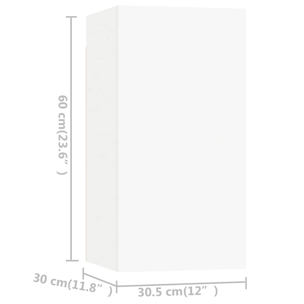 7-delige Tv-meubelset bewerkt hout wit is nu te koop bij PeponiXL, paradijselijk wonen!