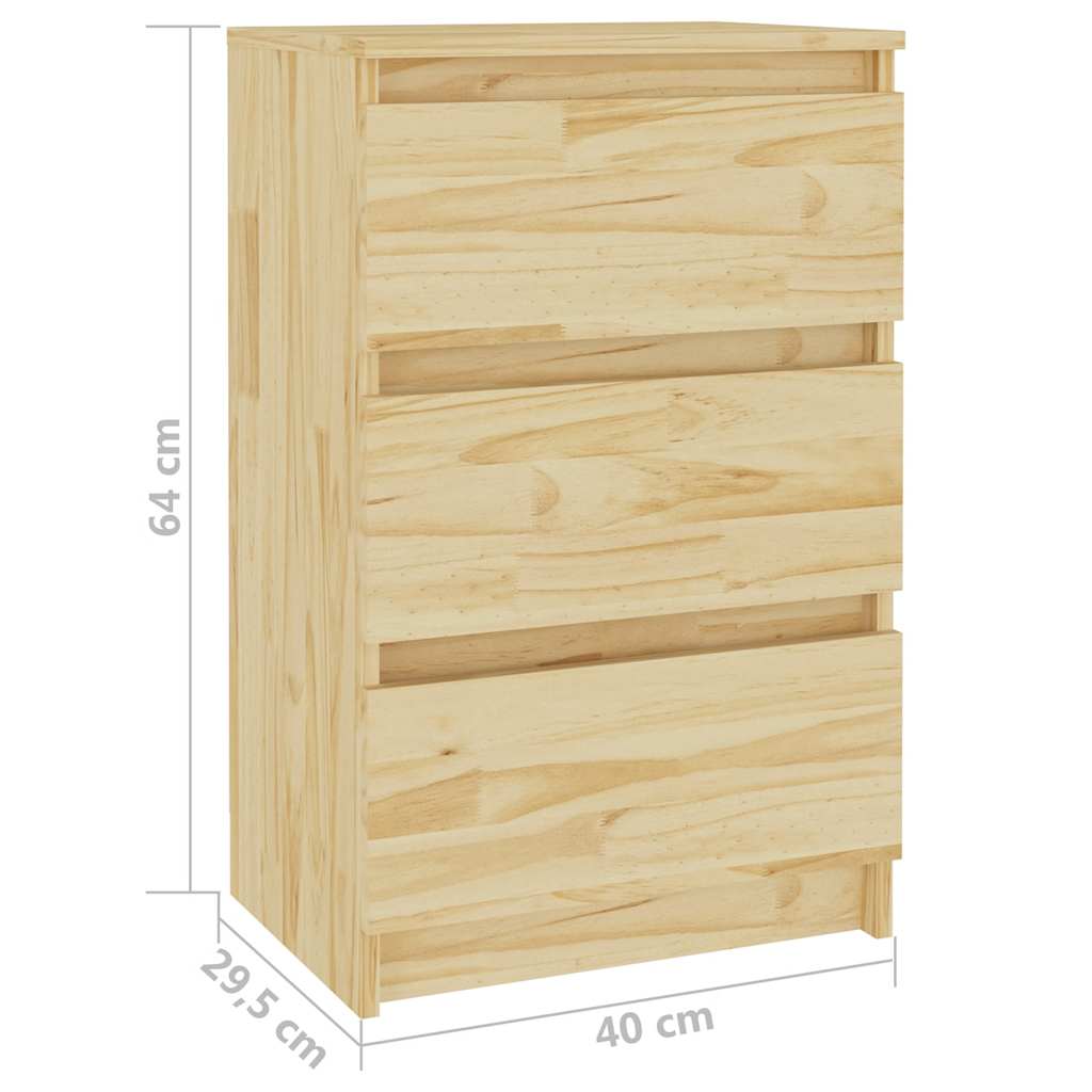 Nachtkastje 40x29,5x64 cm massief grenenhout is nu te koop bij PeponiXL, paradijselijk wonen!