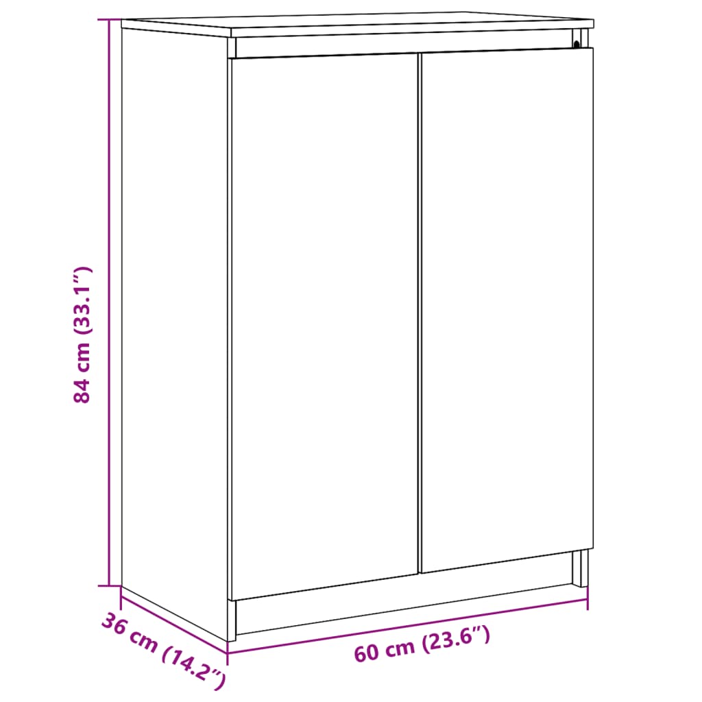 Dressoir 60x36x84 cm massief grenenhout is nu te koop bij PeponiXL, paradijselijk wonen!