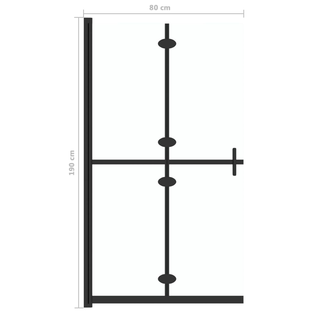 Inloopdouchewand inklapbaar 80x190 cm ESG-glas transparant is nu te koop bij PeponiXL, paradijselijk wonen!
