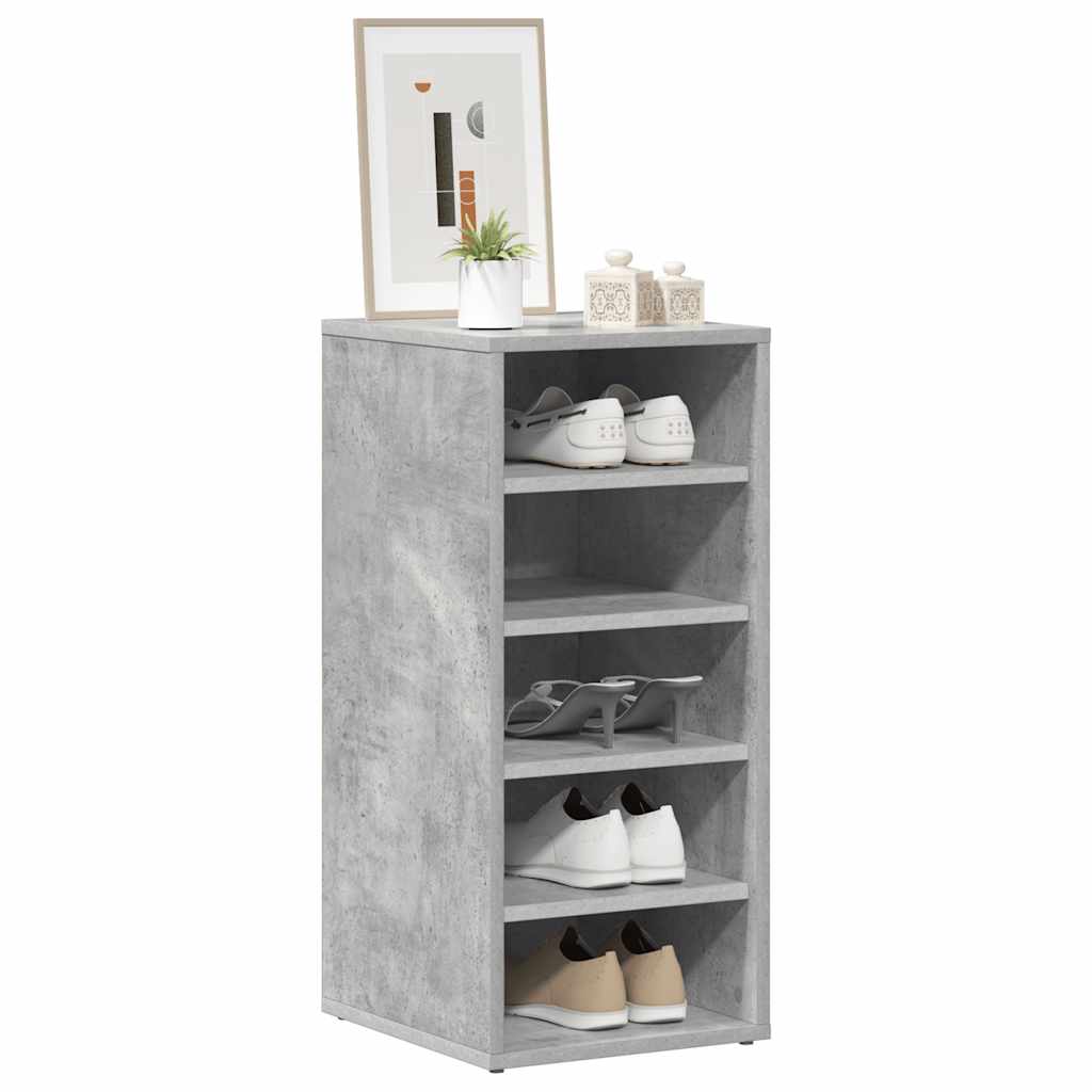Schoenenkasten 2 st 31,5x35x70 cm bewerkt hout betongrijs is nu te koop bij PeponiXL, paradijselijk wonen!