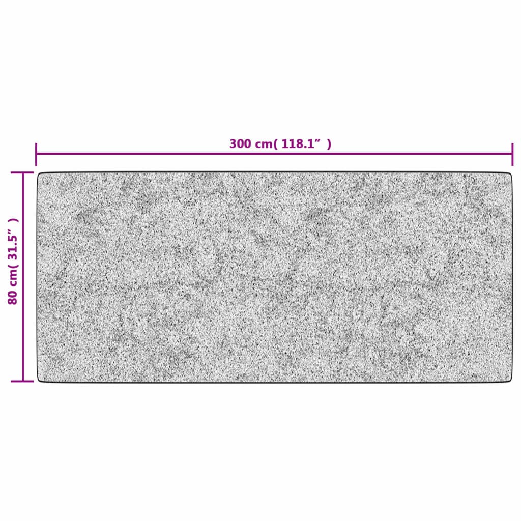 Vloerkleed wasbaar 80x300 cm zwart en wit is nu te koop bij PeponiXL, paradijselijk wonen!