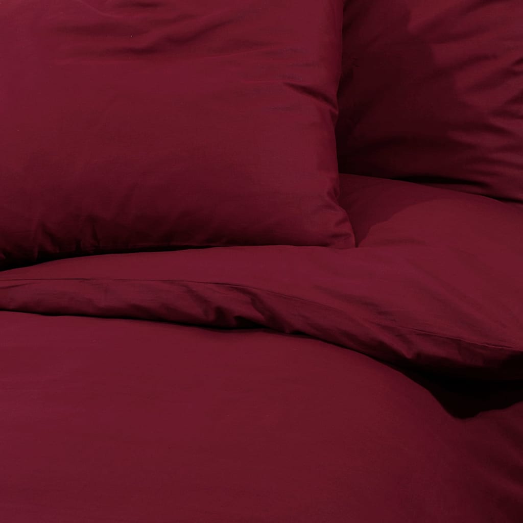 Dekbedovertrekset lichtgewicht 220x240 cm microvezel bordeaux is nu te koop bij PeponiXL, paradijselijk wonen!
