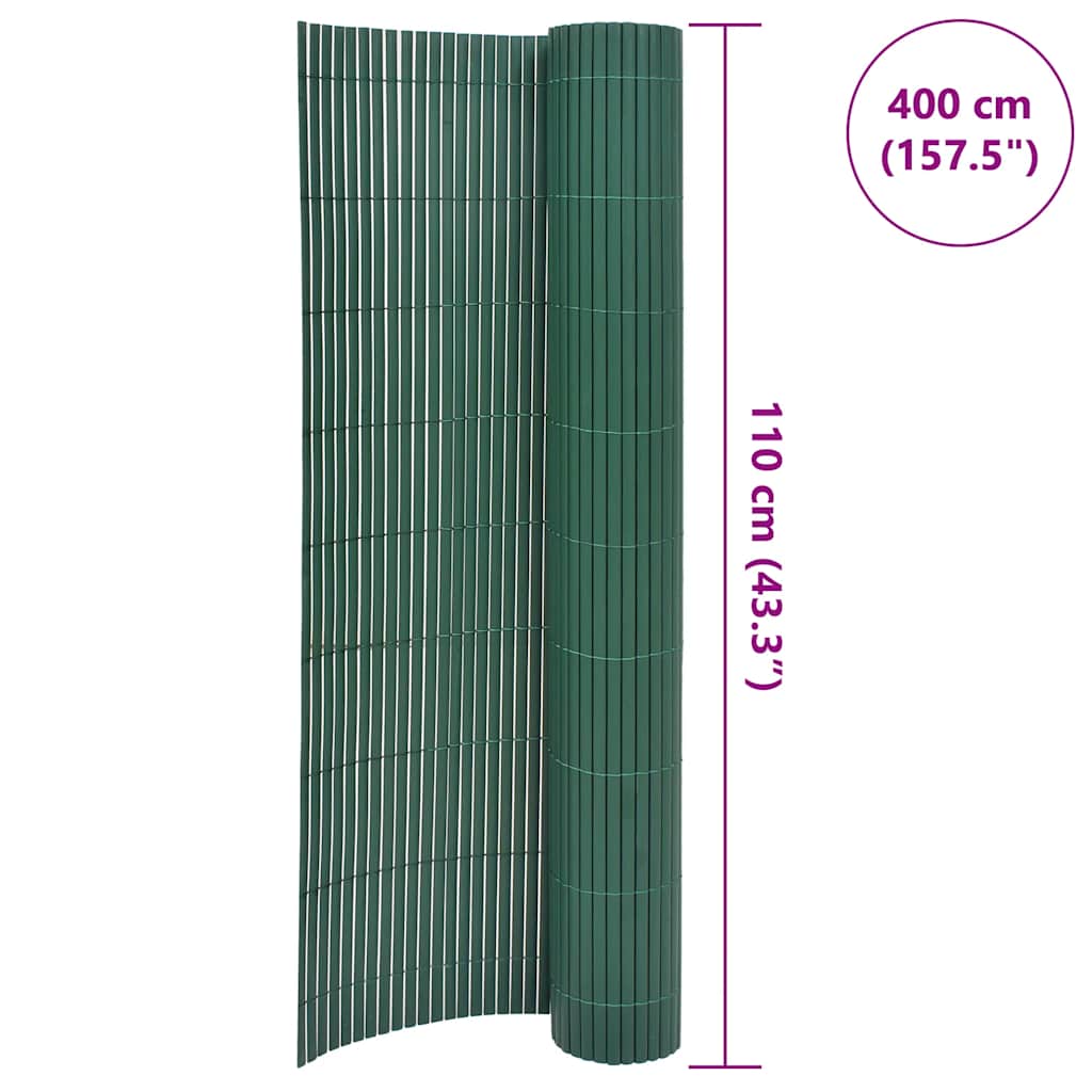 Tuinafscheiding dubbelzijdig 110x400 cm groen is nu te koop bij PeponiXL, paradijselijk wonen!