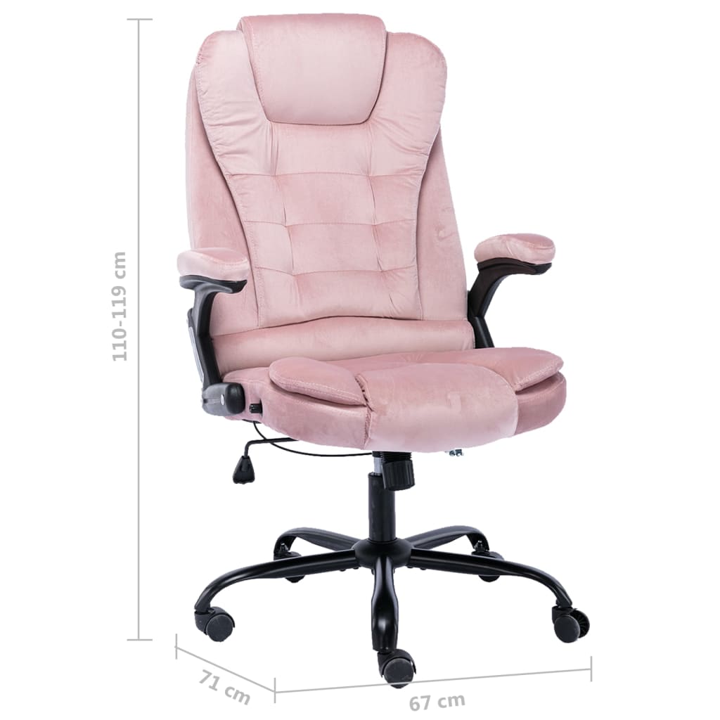 Kantoorstoel fluweel roze is nu te koop bij PeponiXL, paradijselijk wonen!