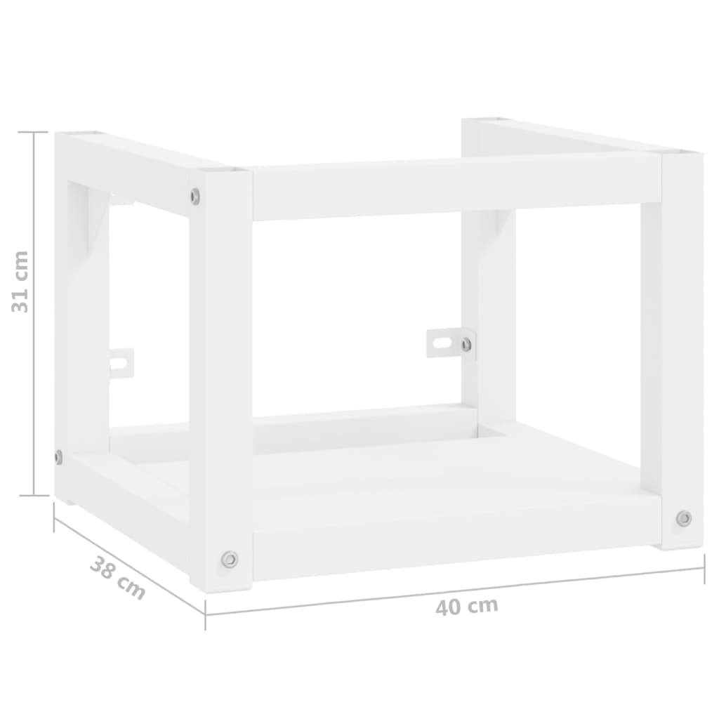 Wastafelframe wandgemonteerd 40x38x31 cm ijzer wit is nu te koop bij PeponiXL, paradijselijk wonen!