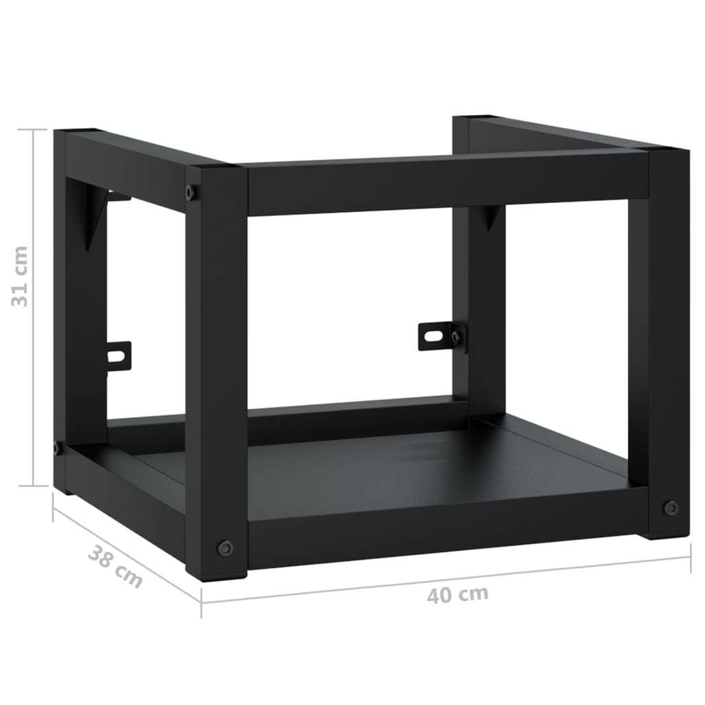 Wastafelframe wandgemonteerd 40x38x31 cm ijzer zwart is nu te koop bij PeponiXL, paradijselijk wonen!