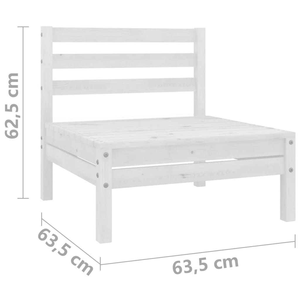 Tuinbank 2-zits massief grenenhout wit is nu te koop bij PeponiXL, paradijselijk wonen!