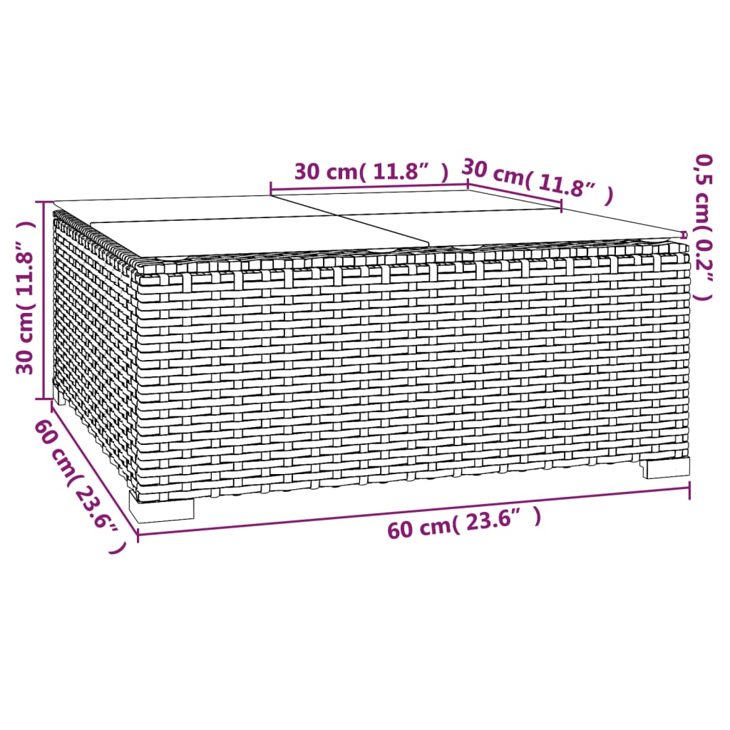 4-delige Loungeset met kussens poly rattan zwart is nu te koop bij PeponiXL, paradijselijk wonen!
