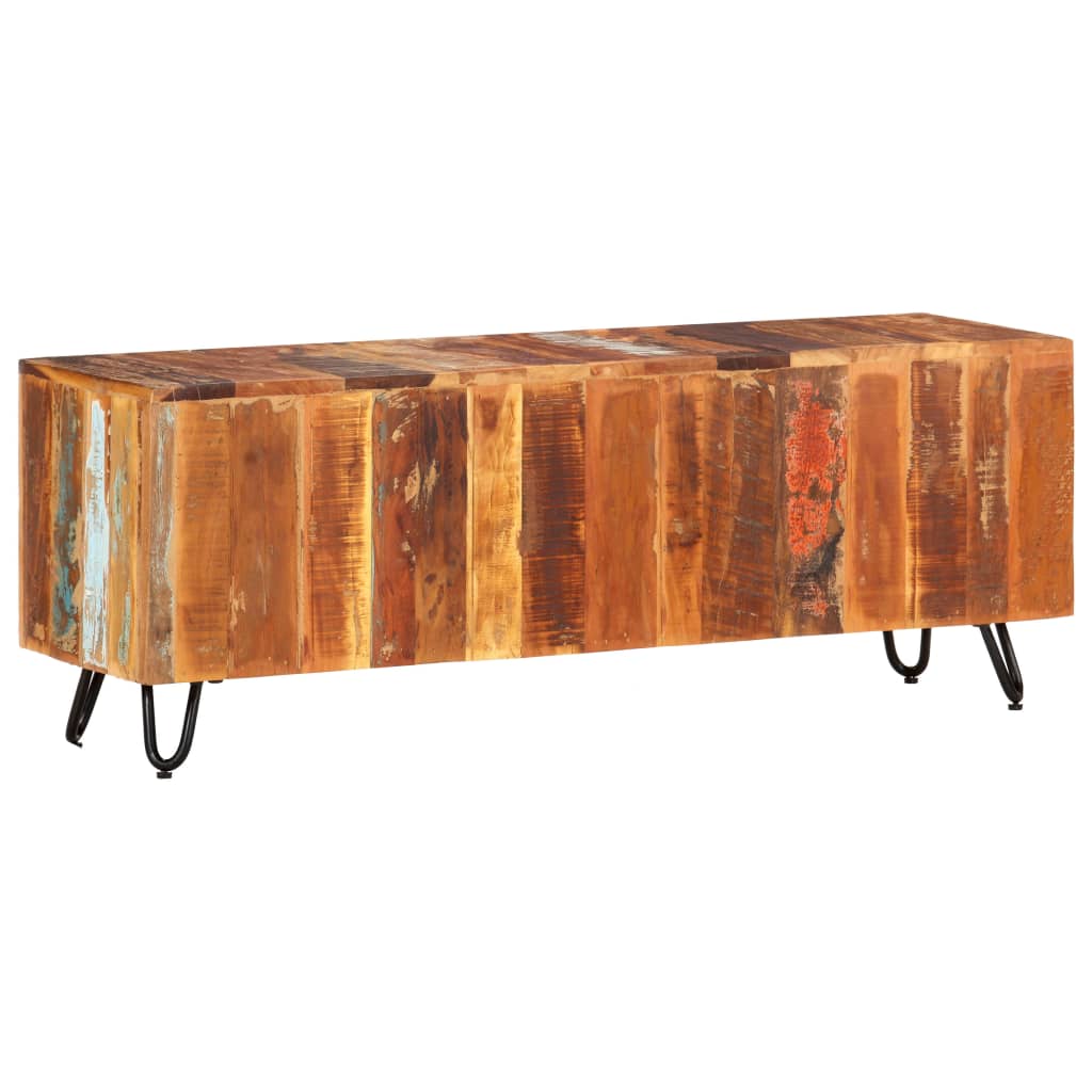 Tv-meubel 110x30x40 cm massief gerecycled hout is nu te koop bij PeponiXL, paradijselijk wonen!