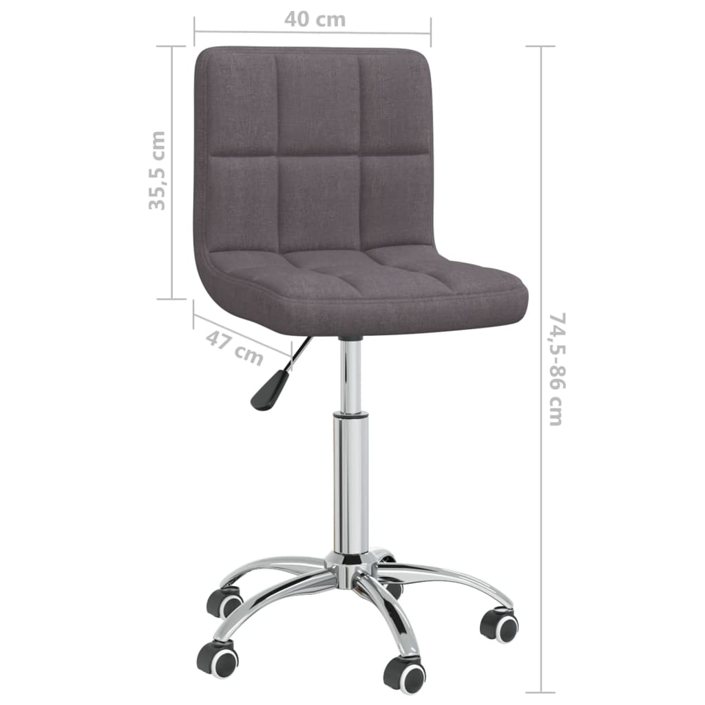 Eetkamerstoel draaibaar stof taupe is nu te koop bij PeponiXL, paradijselijk wonen!