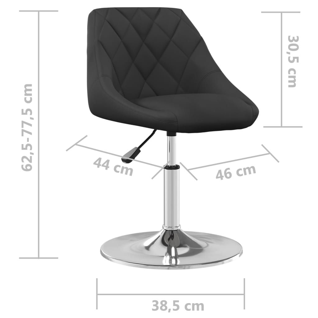 Eetkamerstoelen draaibaar 4 st fluweel zwart is nu te koop bij PeponiXL, paradijselijk wonen!