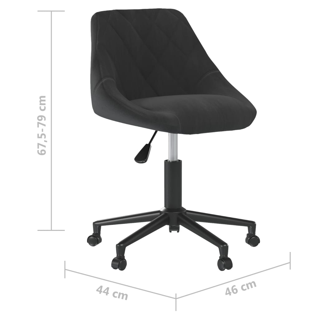 Eetkamerstoel draaibaar fluweel zwart is nu te koop bij PeponiXL, paradijselijk wonen!