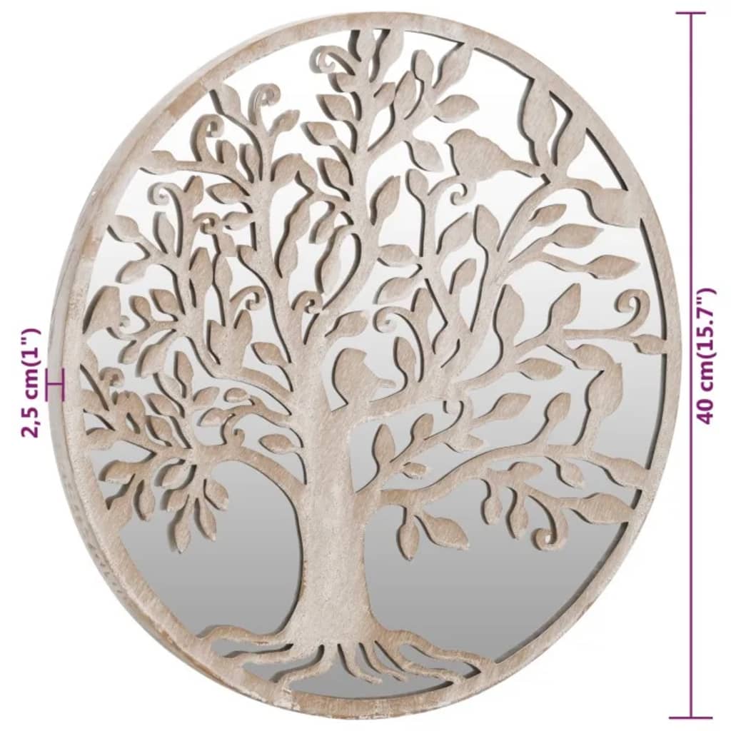 Tuinspiegel rond 40x2,5 cm ijzer zandkleurig is nu te koop bij PeponiXL, paradijselijk wonen!