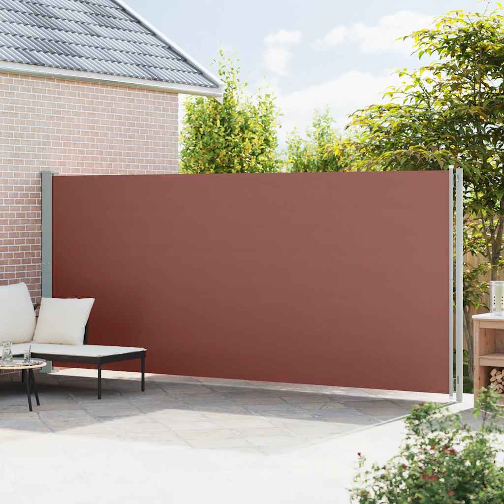Tuinscherm uittrekbaar 200x600 cm bruin is nu te koop bij PeponiXL, paradijselijk wonen!