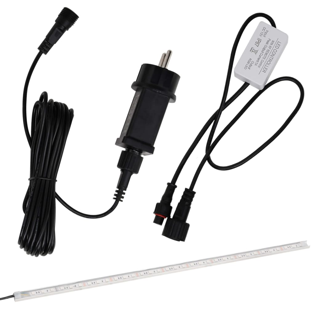 Watervaloverlaat met RGB LED's 30 cm roestvrij staal is nu te koop bij PeponiXL, paradijselijk wonen!