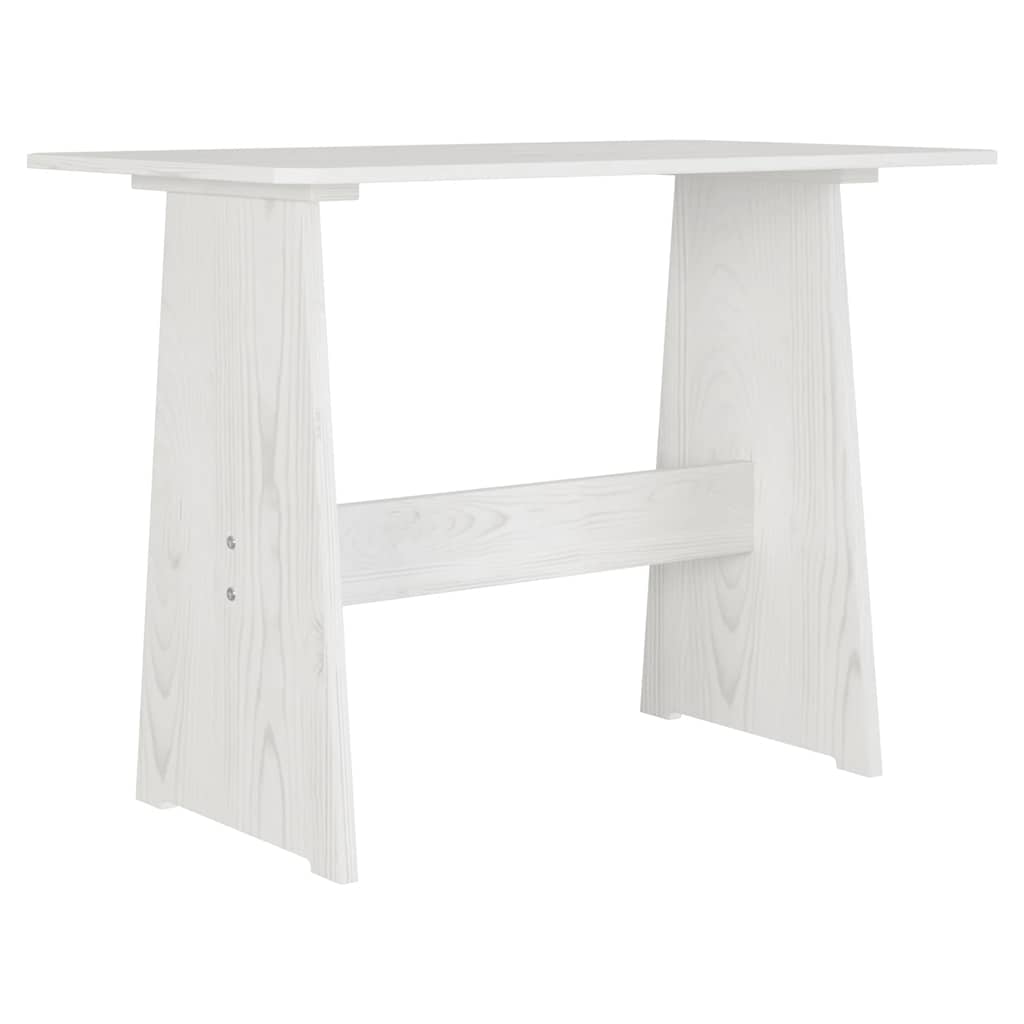 3-delige Eethoek REINE massief grenenhout wit is nu te koop bij PeponiXL, paradijselijk wonen!