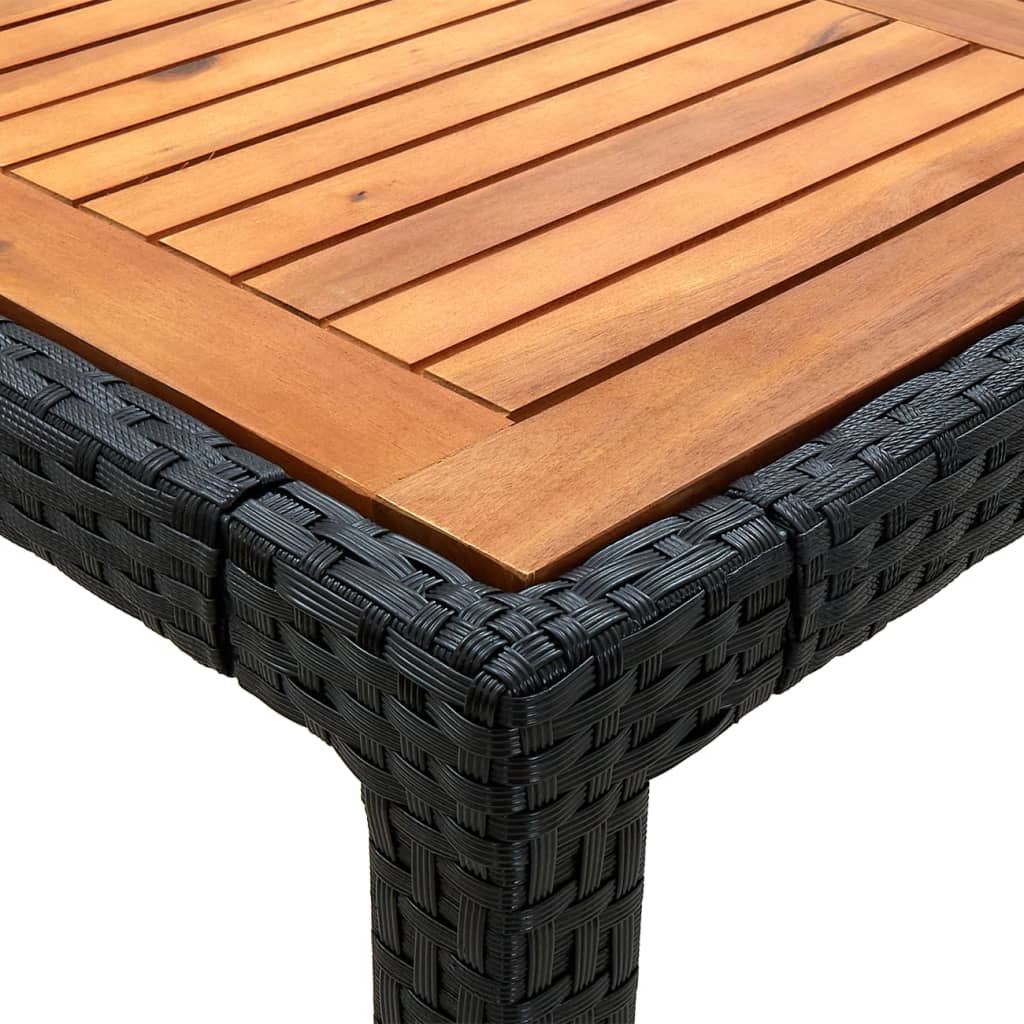 7-delige Tuinset met kussens poly rattan zwart is nu te koop bij PeponiXL, paradijselijk wonen!