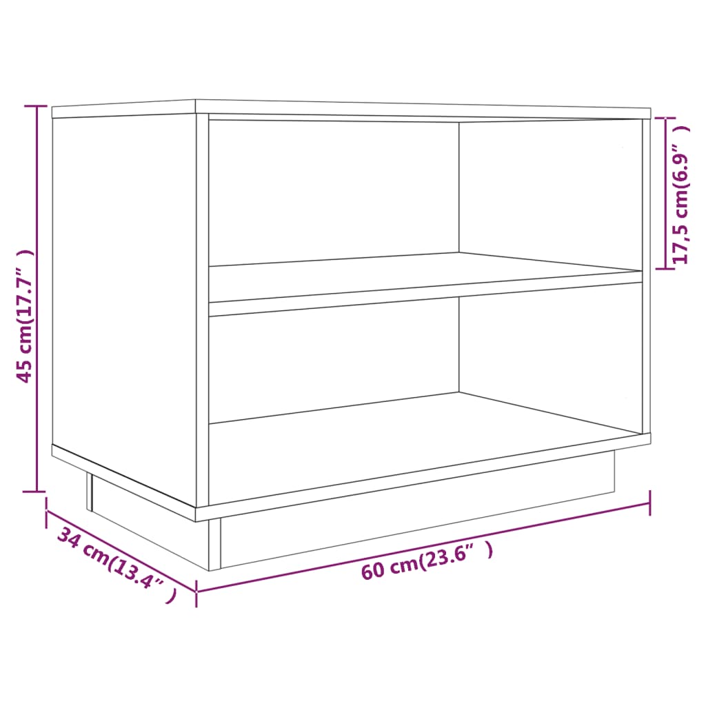 Schoenenkast 60x34x45 cm massief grenenhout honingbruin is nu te koop bij PeponiXL, paradijselijk wonen!