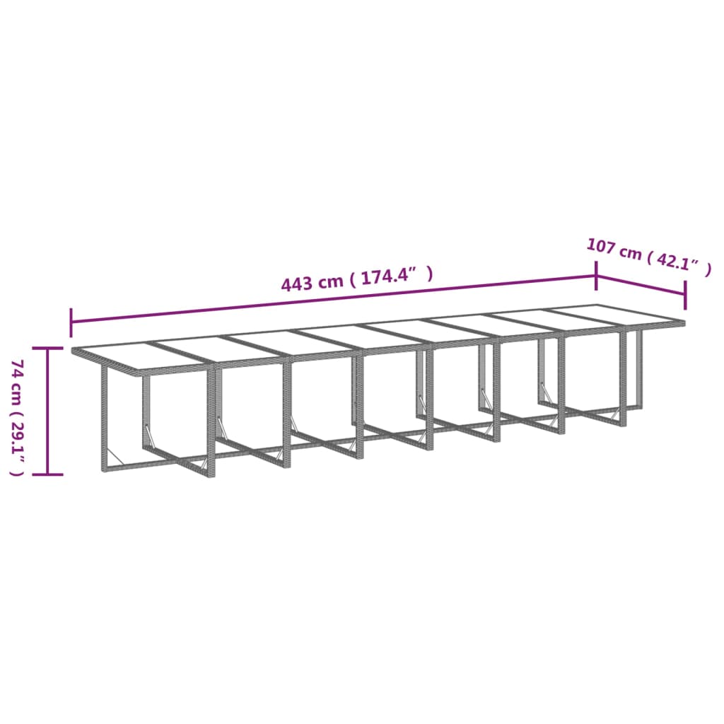 21-delige Tuinset met kussens poly rattan zwart is nu te koop bij PeponiXL, paradijselijk wonen!