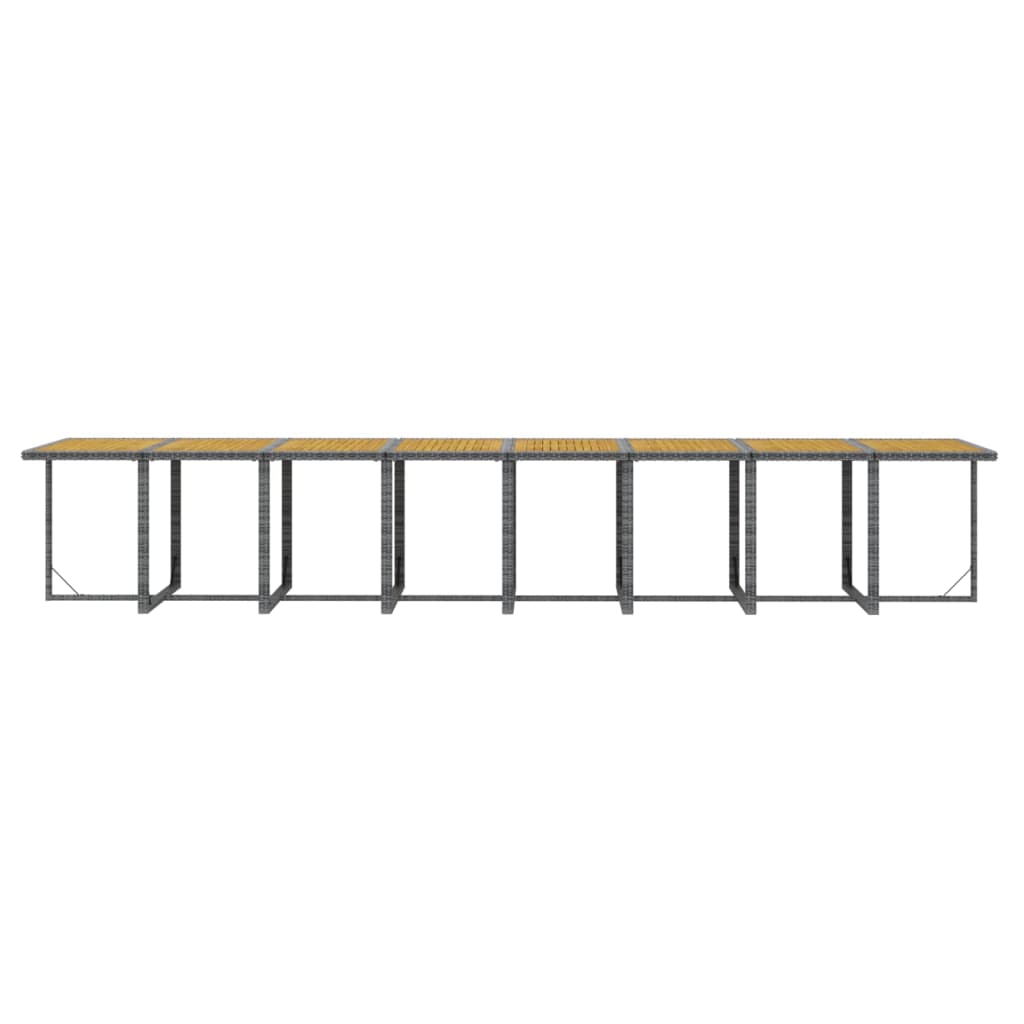 21-delige Tuinset met kussens poly rattan grijs is nu te koop bij PeponiXL, paradijselijk wonen!