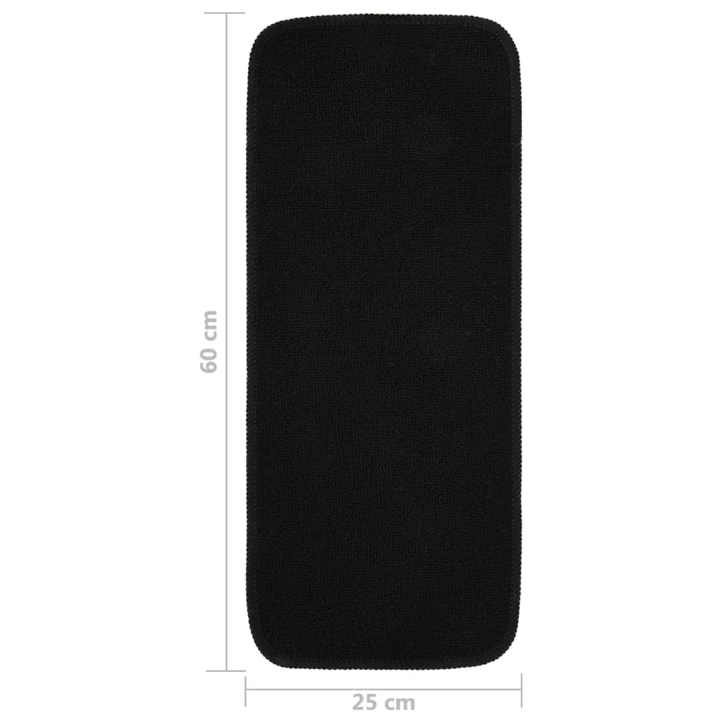 Trapmatten 15 st anti-slip rechthoekig 60x25 cm zwart is nu te koop bij PeponiXL, paradijselijk wonen!
