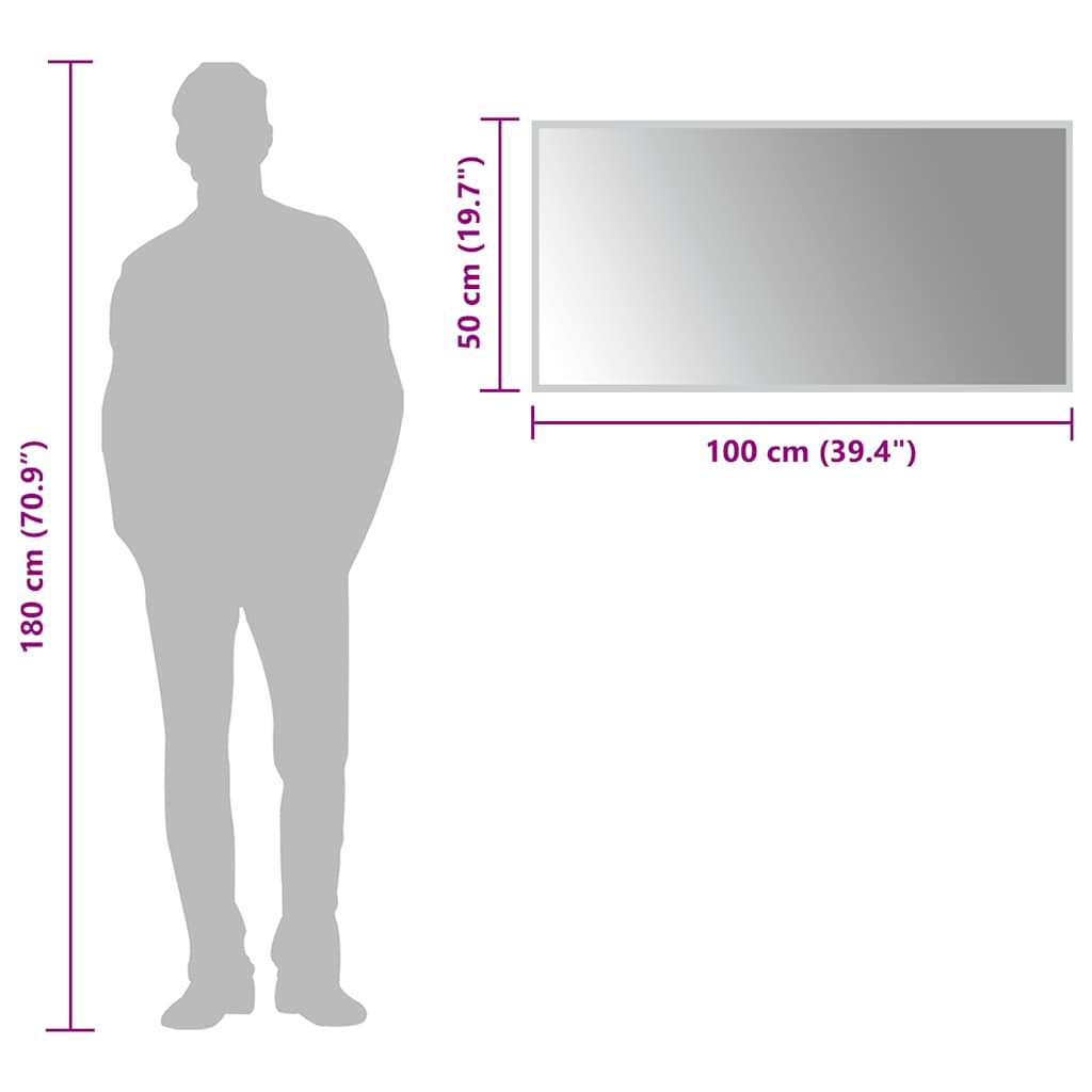 Badkamerspiegel LED 100x50 cm is nu te koop bij PeponiXL, paradijselijk wonen!