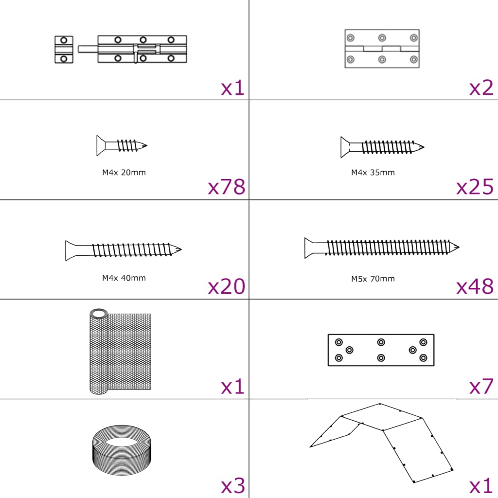 Kippenhok 268x100x190 cm metaal is nu te koop bij PeponiXL, paradijselijk wonen!