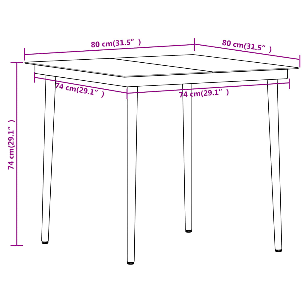5-delige Tuinset zwart is nu te koop bij PeponiXL, paradijselijk wonen!